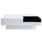 Tavolino design laccato bianco ripiano TEENA