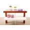 Tavolino design laccato color  bianco e legno GLASGOW