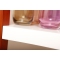 Tavolino design laccato color  bianco e legno GLASGOW