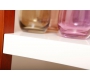 Tavolino design laccato color  bianco e legno GLASGOW