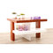 Tavolino design laccato color  bianco e legno GLASGOW