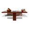Tavolino design laccato color bianco e legno  WILLOW
