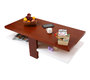 Tavolino design laccato color bianco e legno  WILLOW