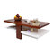 Tavolino design laccato color bianco e legno  WILLOW