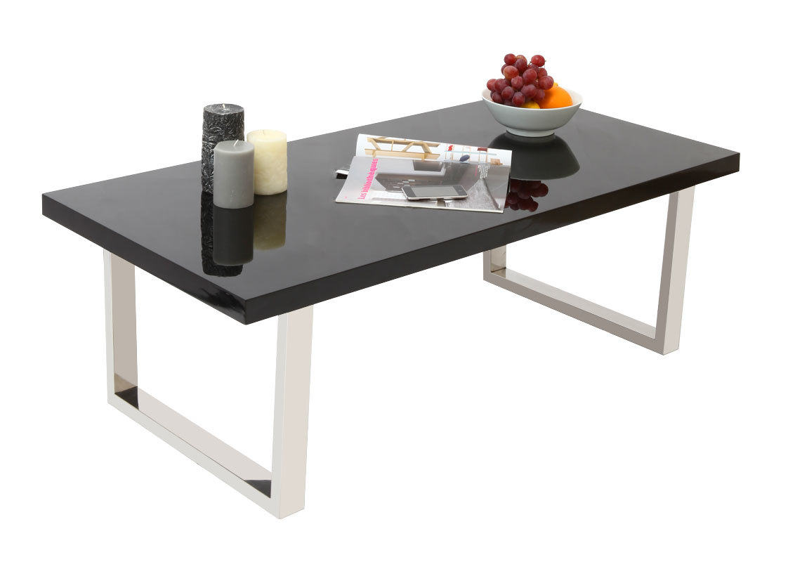 Tavolino design laccato nero HALIFAX