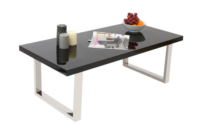 Tavolino design laccato nero HALIFAX