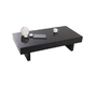 Tavolino design laccato nero ripiani scorrevoli  GISSY