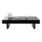 Tavolino design laccato nero ripiani scorrevoli  GISSY