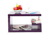 Tavolino design laccato viola REX