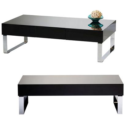 Tavolino design nero laccato NEO