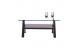Tavolino design quadrato NEW BAILEY colore wenge e piano in vetro temperato  image 1