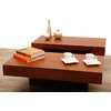Tavolino design ripiani scorrevoli LAUREEN