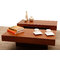 Tavolino design ripiani scorrevoli LAUREEN