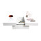 Tavolino design ripiani scorrevoli LAUREEN