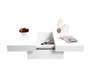 Tavolino design ripiani scorrevoli LAUREEN