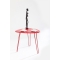 Tavolino design rosso  LAKEA