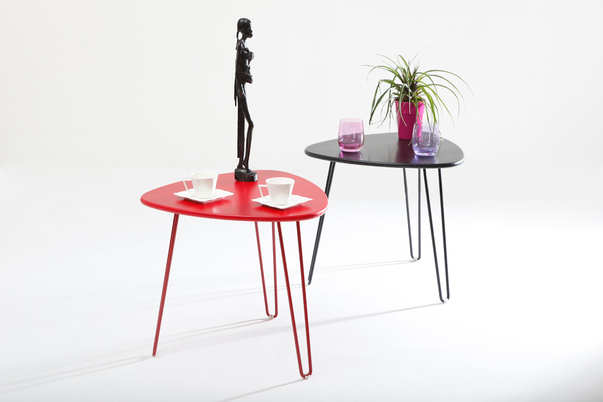 Tavolino design rosso  LAKEA