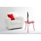 Tavolino design rosso  LAKEA