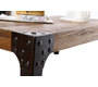 Tavolino di stile industriale in metallo e legno MADISON