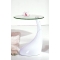 Tavolino / gueridon design COURBELLA � colore bianco