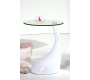 Tavolino / gueridon design COURBELLA � colore bianco