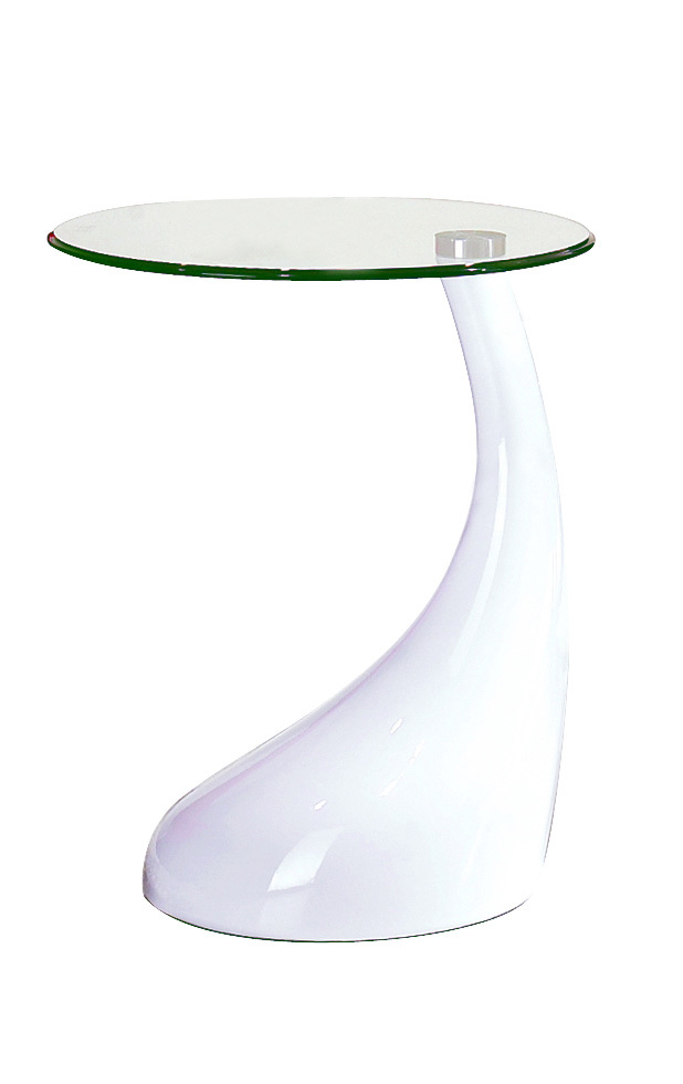Tavolino / gueridon design COURBELLA � colore bianco