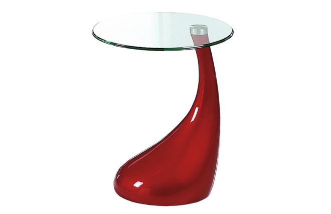 Tavolino / gueridon design COURBELLA � colore rosso
