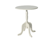 Tavolino gueridon tondo LUISA � colore bianco