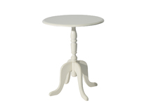 Tavolino gueridon tondo LUISA � colore bianco