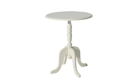 Tavolino gueridon tondo LUISA � colore bianco