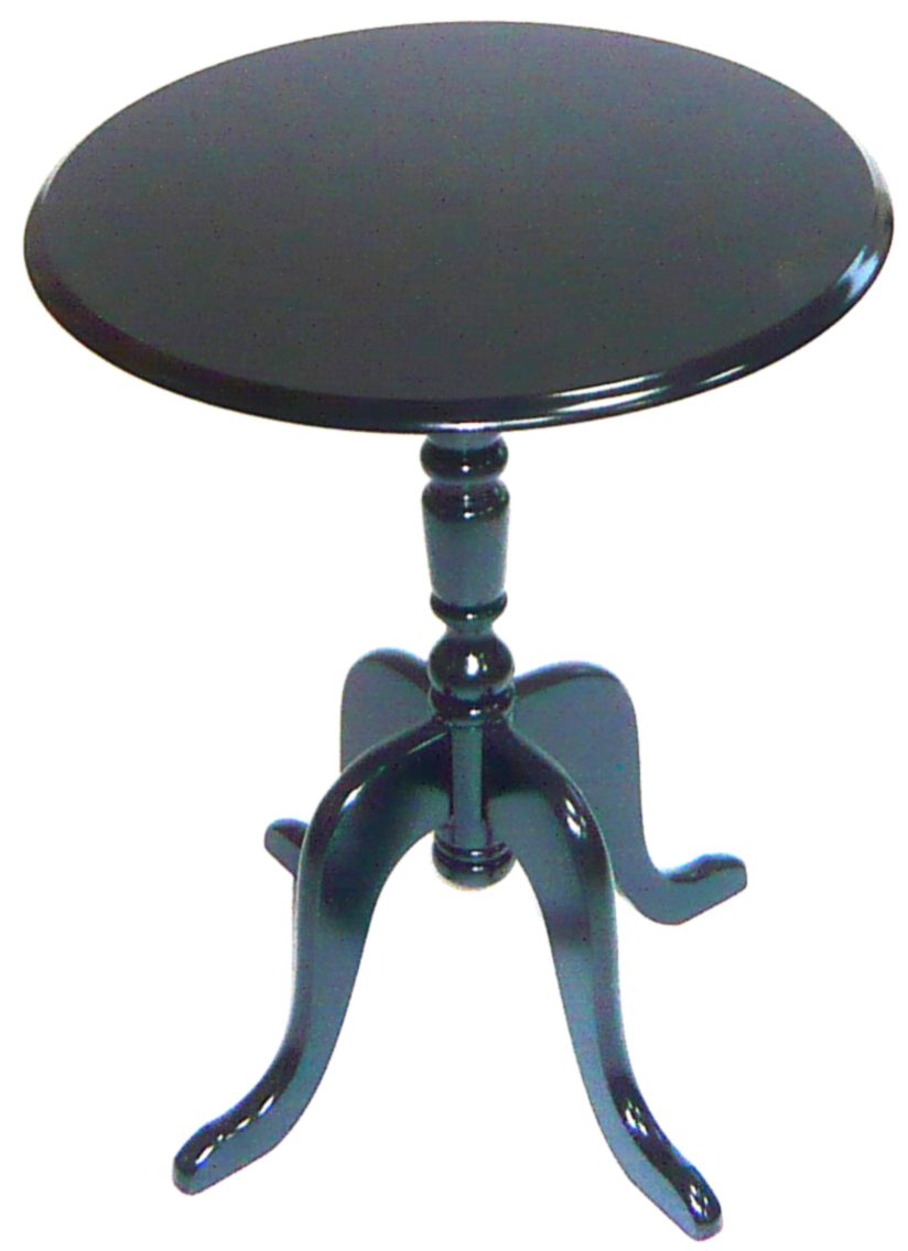 Tavolino gueridon tondo LUISA � colore nero