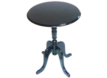 Tavolino gueridon tondo LUISA � colore nero