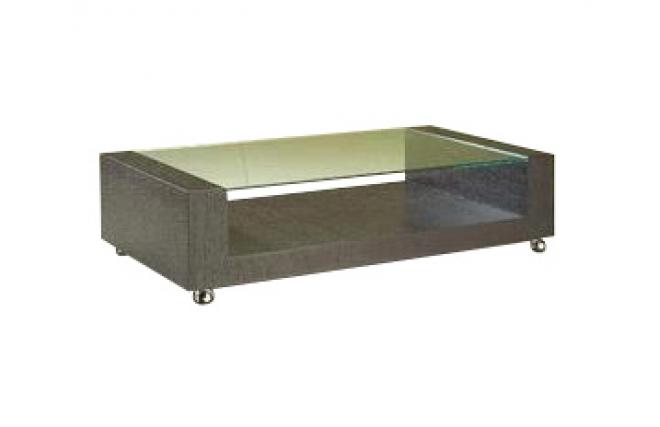 Tavolino moderno ULISSE wenge e vetro temperato 