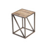 Tavolino stile industriale in legno e metallo ATELIER