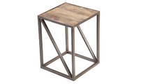 Tavolino stile industriale in legno e metallo ATELIER