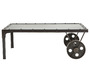 Tavolino stile industriale in metallo CHARIOT