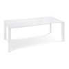 Tavolo allungabile  design laccato bianco VIENNA