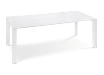 Tavolo allungabile  design laccato bianco VIENNA