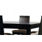 Tavolo allungabile JADON in rovere - colore wenge