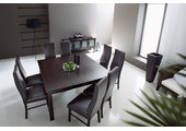 Tavolo allungabile JADON in rovere - colore wenge
