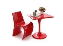 Tavolo complemento arredo design rosso LUNA