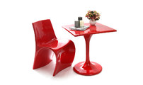 Tavolo complemento arredo design rosso LUNA
