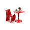 Tavolo complemento arredo design rosso LUNA
