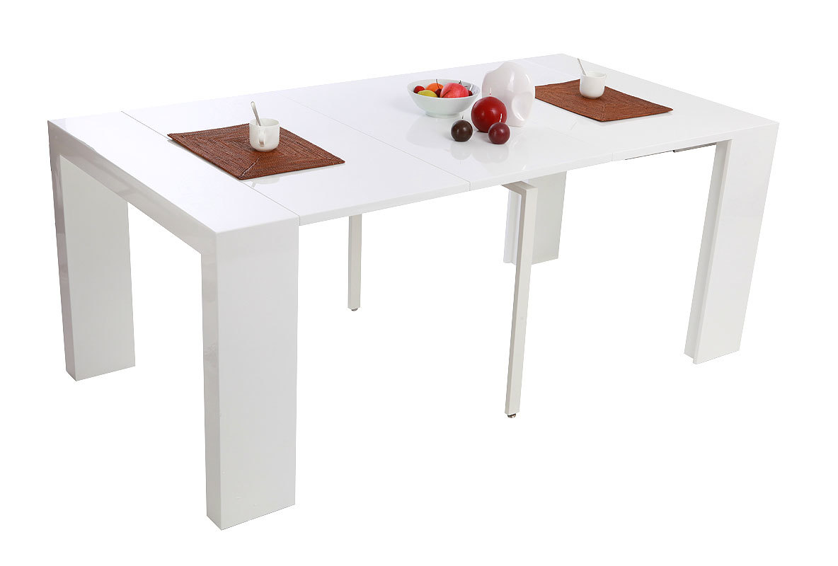 Tavolo console allungabile colore bianco CALEB