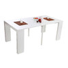 Tavolo console allungabile colore bianco CALEB