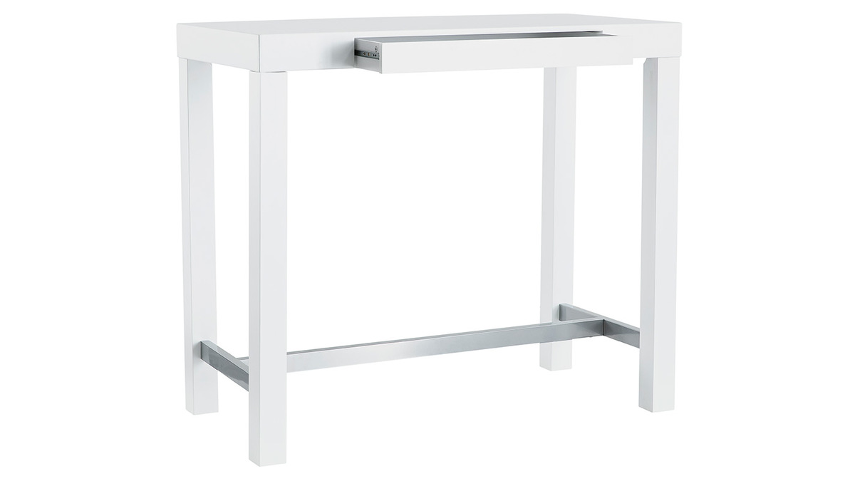 Tavolo da bar design laccato bianco opaco ALEX