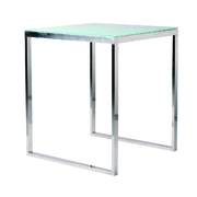 Tavolo da bar quadrato INOLA 90 cm inox e vetro temperato  image pub1