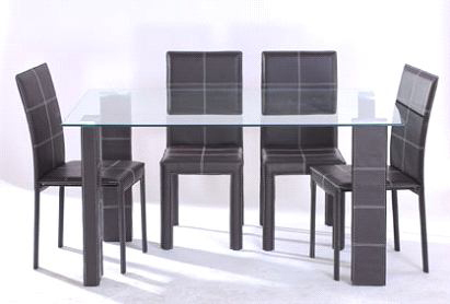 Tavolo da pranzo e 4 sedie design Banak