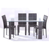 Tavolo da pranzo e 4 sedie design Banak image pub1