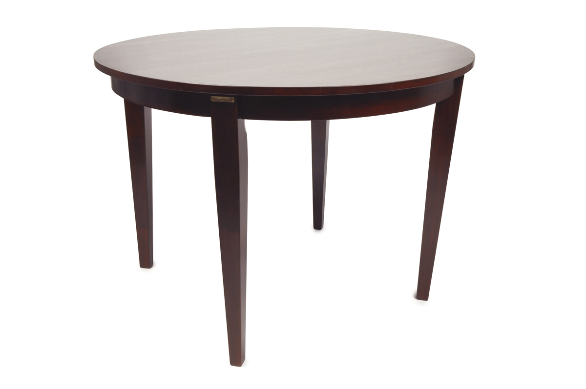 Tavolo da pranzo rotondo SARA - rovere malesia colore wenge